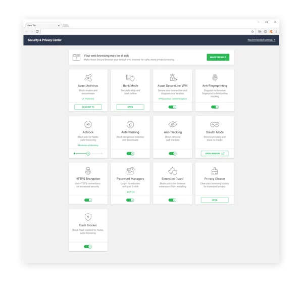 Avast Secure Browser是一个私密、安全的网路浏览器，可以保护你的上网安全。